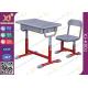 Iron Structure Primary Student Kids School Table And Chairs With Non Slip Feet