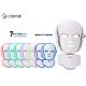 EMS Microcurrent Photon Led Facial Mask , Led Light Therapy Mask For Face Neck