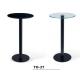Modern club round glass bar table furniture