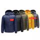 knitted clothin Reversible Goose Down Jacket Mens Puffer Jacket Motorcycle Jacket