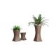 Poly Rattan Tall Plant Pots Outdoor