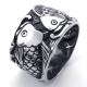 Tagor Jewelry Super Fashion 316L Stainless Steel Casting Rings Collection PXR051