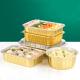 Square Aluminum Foil Customize Packing Boxes Disposable Takeaway Aluminum Food Tray