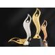 Epoxy Resin Trophies And Awards Gold / Silver / Copper Plated Type Optional