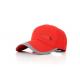 Spring / Summer Red Canvas Baseball Cap  For Men / Women Extremely Durable Anti - Rust