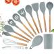13pcs Silicone Kitchen Utensil With Wooden Handle