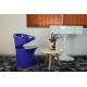 Mushroom - Shaped Living Room Chairs Fiberglass Leisure Blue 60 * 57 * 79 CM
