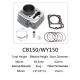 Good performance motorcycle cylinder kit for CB125 with other accessories