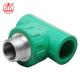 Sanitary PPR Male Tee , PPR Threaded Elbow Corrosion Resistant Light Weight