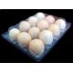Plastic tray for eggs, blister
