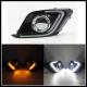 SMD LED Daytime Running Light For Mazda 3 Axela with turn signal light LED DRL fog lamp
