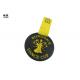 Dance Cup Personalized Custom Award Medals Black Finishing Yellow Ribbon
