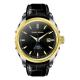 Black Classic Men Watches Vogue Multifunction With Leather Strap