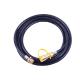 Black Rubber BBQ Grill Hose for Upper Welding Hose Propane Quick Connect Caravan