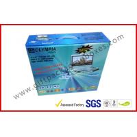 Portable DVD Offset Printing Electronics Packaging Boxes With 1400g Rigid Board