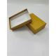 Aseptic Small Custom Packaging Boxes Embossed Square Golden Colors