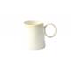 Beige Reactive Custom Stoneware Mugs 11 OZ - 16 OZ With Organic Shaped