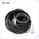 Outdoor Armored OS2 9/125μm 4 Core SM Fiber Patch Cable 50 Meters LC To LC Connector