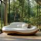 Living Room / Home Furniture Modern Two Seat Modular Office Sofa Set Made Of Wood Leather For Luxury Living House Decor