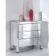 Full Glass Mirrored Night Stands Table W40 * D32 * H85cm / Custom Size