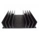Anodized 6063 / 6061 Aluminum Heatsink Extrusion Profiles With silvery , black Color