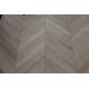 Invisible Lacquered Natural Oak Chevron Parquet Flooring，45 degree