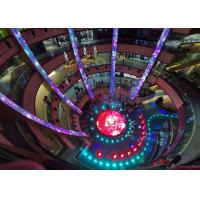 P55 2R2G2B Outdoor LED Mesh Screen 3600CD/sqm For Building Facade