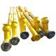 Yellow Tube Screw Conveyor For Automatic Screw Feeder Conveyor Machine