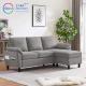 30024 Modern Home Furniture Modular Sectional L Shape Brown Luxury High Quality Modern Sofa Living Room
