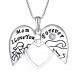 YASVITTI 925 Sterling Silver Mom I Love You Forever Heart Locket Pendant Necklace for Women