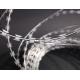 Anti Climbing Fencing Hot-dipped Galvanized 200 GSM Cross Concertina Razor Wire Loops
