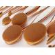 10 Pcs Tooth Cosmetic Makeup Brushes Professional , Oval Beauty Brush Set