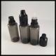 Black Clear Dropper Bottles , Medical Grade Plastic Eye Dropper Bottles