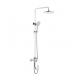 Bathroom Mixer Tap With Shower Set and Square Shower Head for Build In Shower System