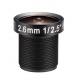 1/2.5 inch F2.0 m12 mount 2.6mm fixed-focal lens ( Fabricante de lentes cctv s montaje M12 )