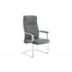 Black High Back Leather 53cm Stylish Ergonomic Office Chair