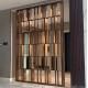 Freestanding vertical grill wall partition design metal decorative room divider