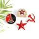 Custom Enamel Military Cap Badges Lapel Pins Metal Band Pins Pentagram