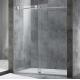 3/8 Inch Full Frameless Shower Glass Design with Smooth Big Rollers
