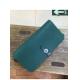 high end quality green ladies designer purse goatskin wallet brand name wallets with round button
