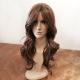 Glueless Natural Curly Lace Front Wigs Human Hair Dark Brown 20 Inch