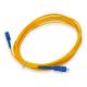 Yellow Span30-50M Fiber Optic Jumper Cable Self Stripping