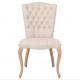 home goods dining chair upholstered dining chair studded dining chairs oak wood ,linen fabric