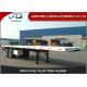 Custom Made Truck Flatbed Trailers Double Axles Mechanical / Air Suspension