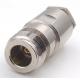 50 Ohm  Coaxial Cable N Type Connectors Female Straight  Nickel Plated Body