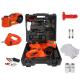Multi-functional electric-hydraulic jack with wrench  and lithium battery  tool set