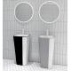 rectangular Sanitary Ware Basin Pedestal For Bathroom Hotel Home