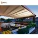 Customized Modern Aluminium Pergola Waterproof Sunshade Retractable Adjustable Pvc Roof