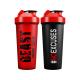 Protein Shaker Premium Gym Bottle Stainless Steel Mixer Ball Included Anti Leak Screw Top Lid