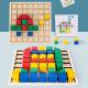 Creative Wooden Block Puzzle Montessori Teaching Children'S Early Educational
